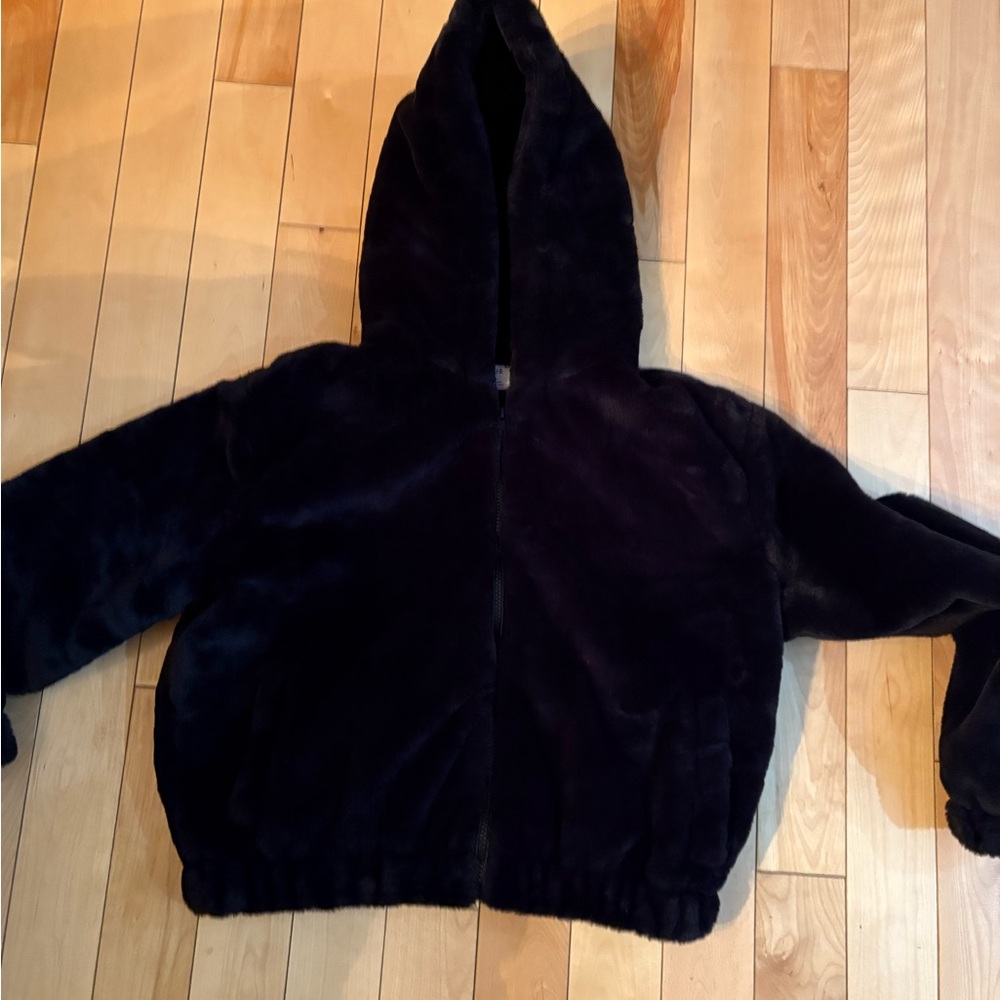 Ardene - Black Fuzzy Hoodie